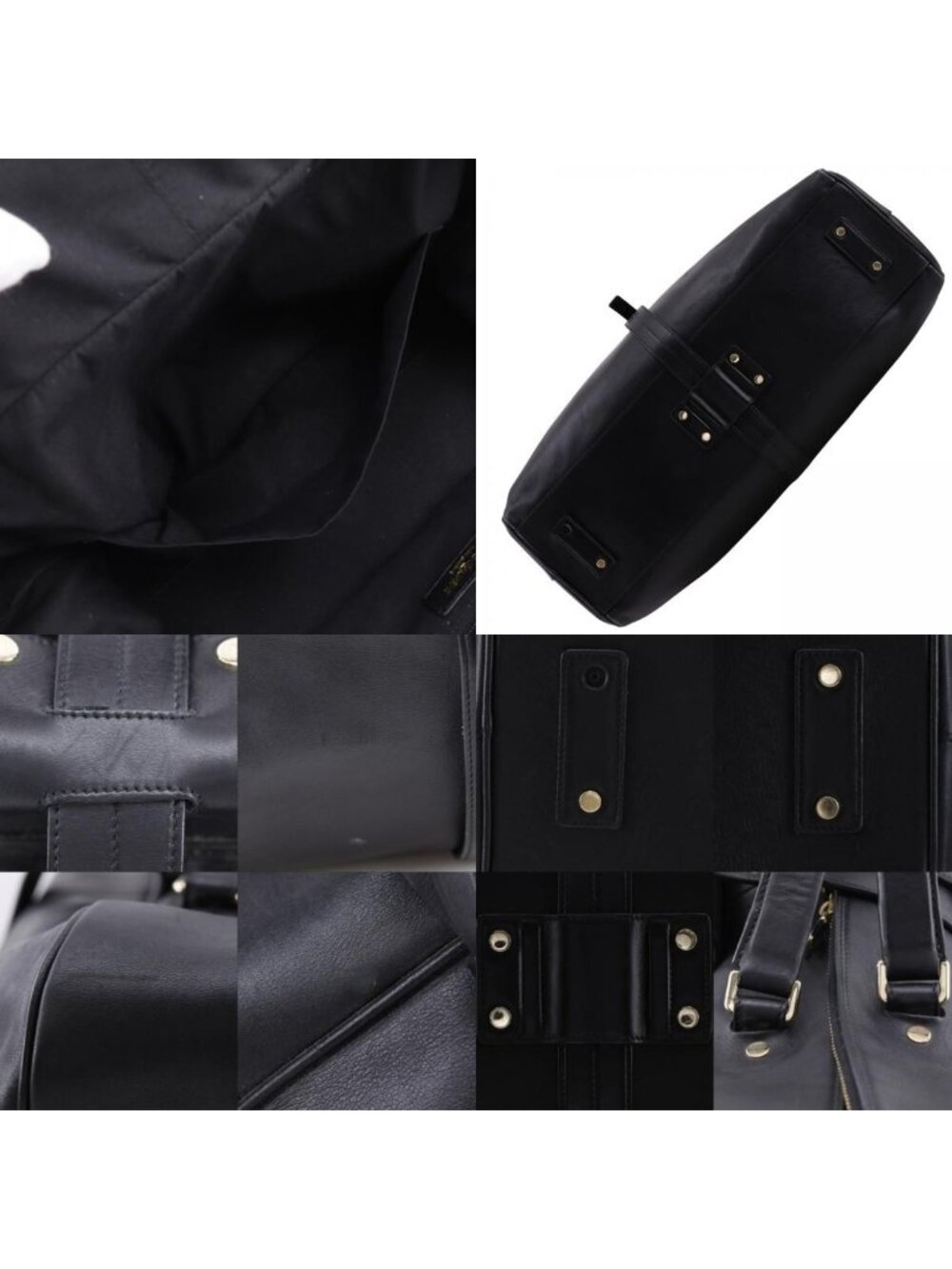 Saint Laurent Leather Black Boston - Picture 8 of 10